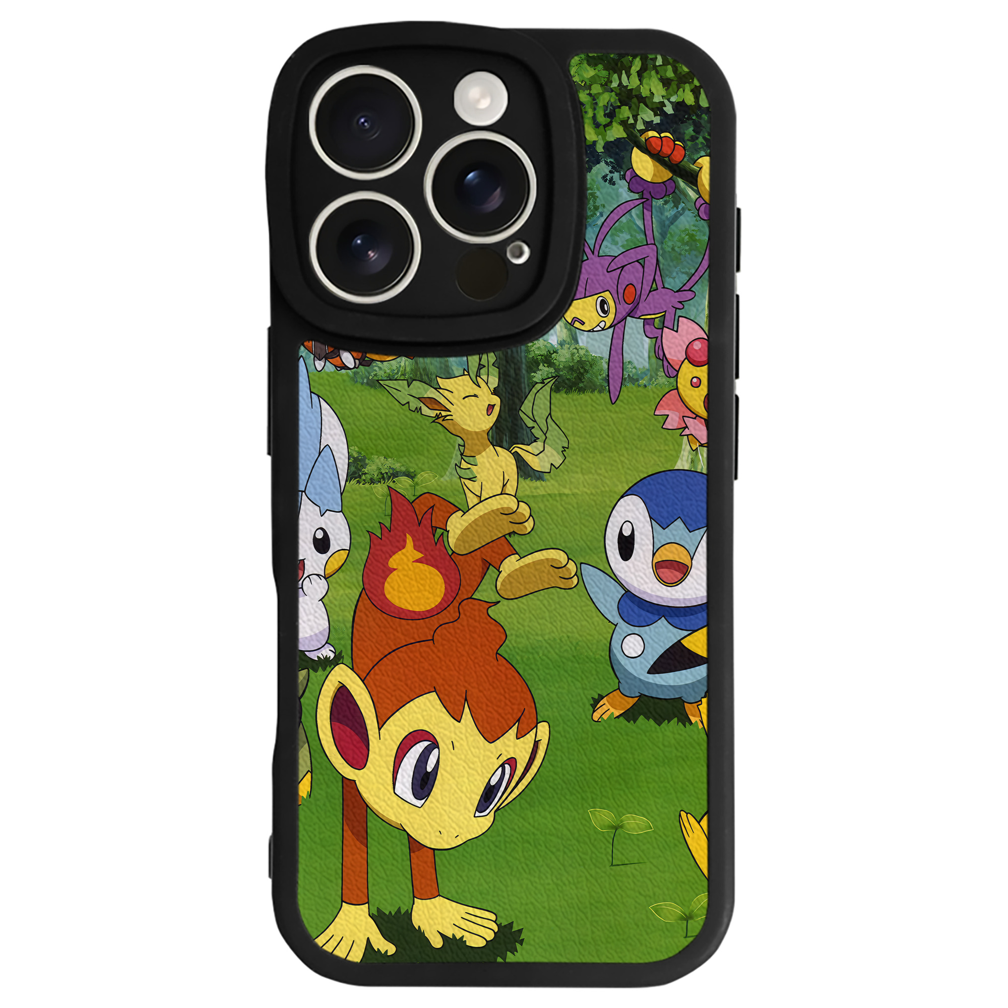 ポケットモンスター Pokémon 【iPhone 16シリーズ対応】シリコンスマホケース（レザー調） 材質：シリコン